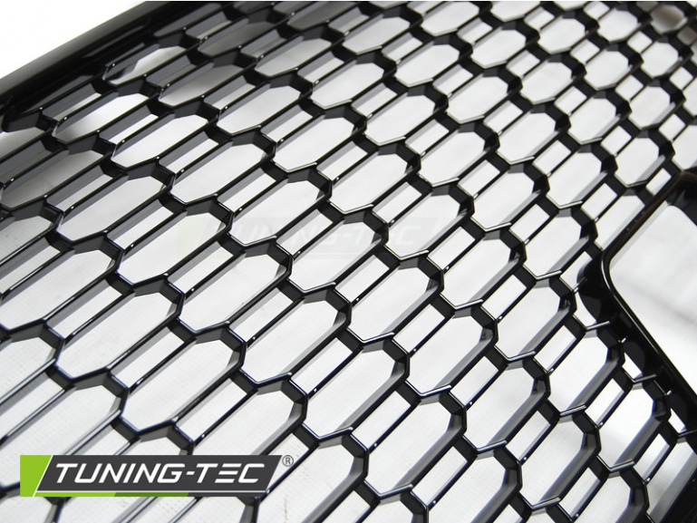 Upgrade Sportgrill / Kühlergrill für Audi A3 8V Facelift 17+  Hochglanz schwarz in Wabendesign